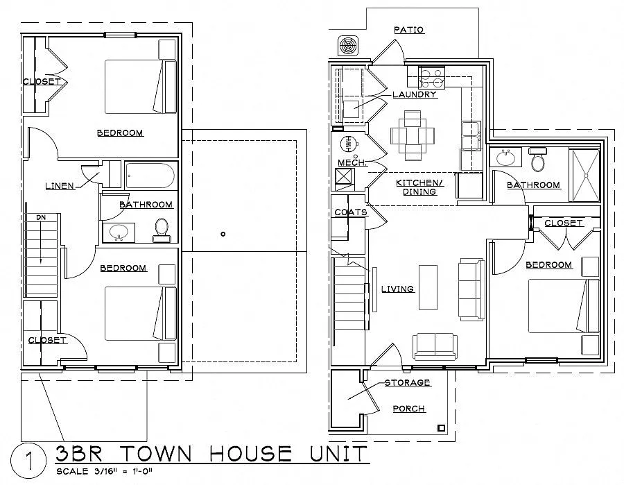 Floor plan Three Bedroom