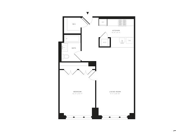 2nd image of 535 W 43rd St #4B