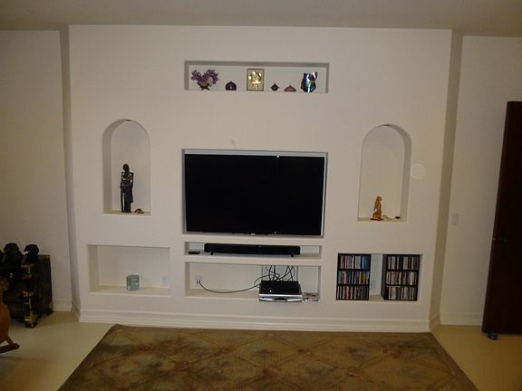 Living Room/Great Room with built-in TV