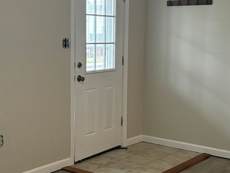 Front door inside living room