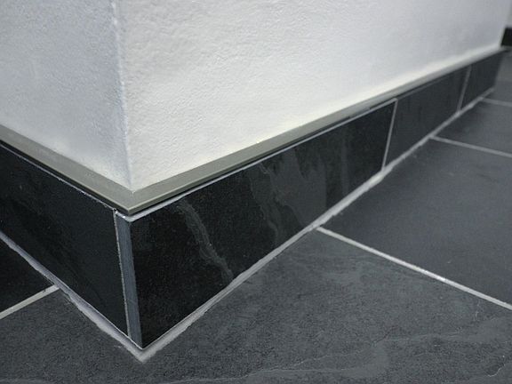 High-end slate border molding with brushed nickel trim