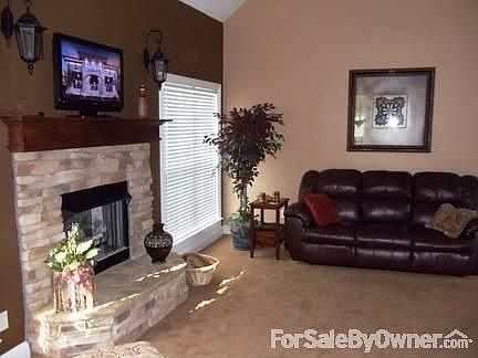 Stone Fireplace in Great Room