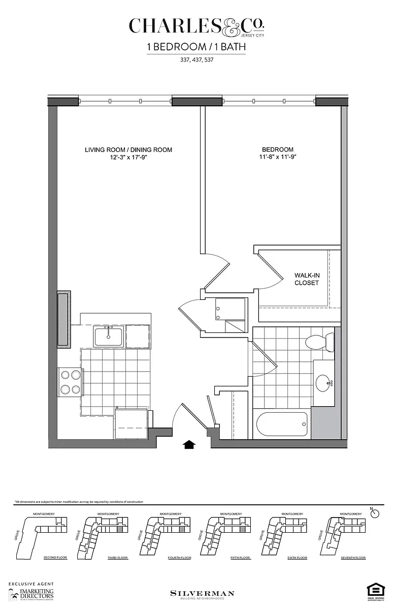 Floor plan One Bedroom 37 Line