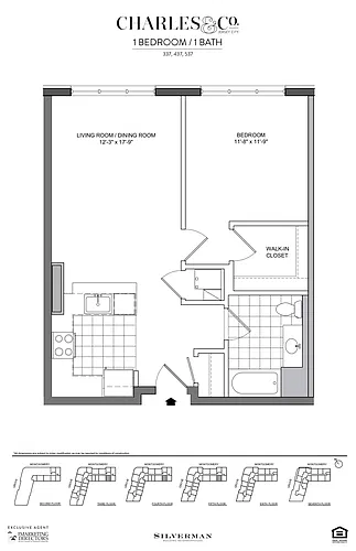 Floor plan One Bedroom 37 Line