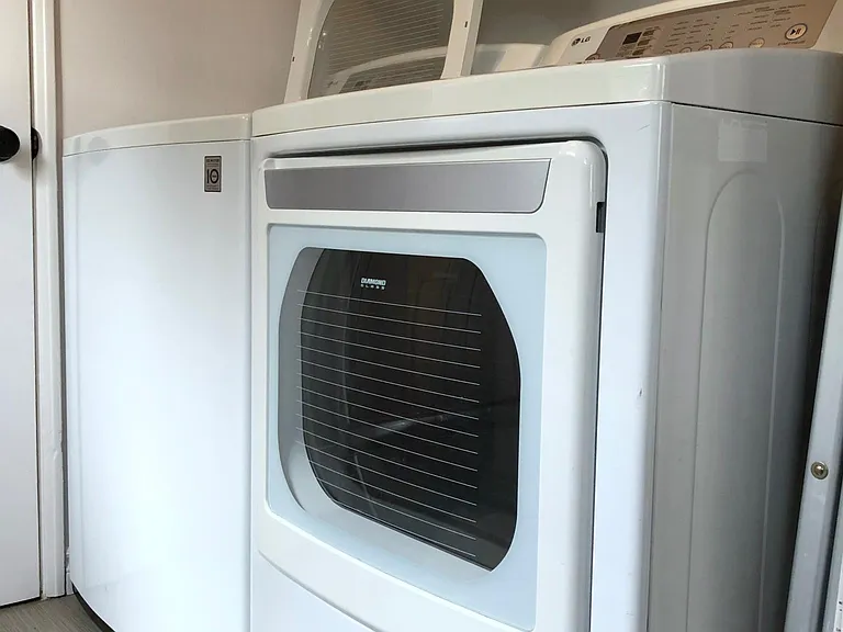 Full-sized washer and dryer are included