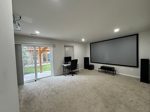 Media room on 1st floor