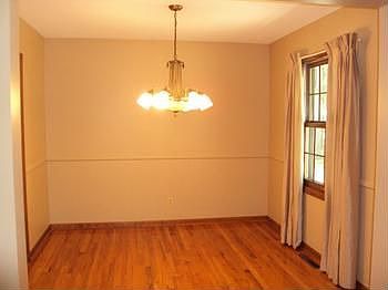 Closer look at the formal dining room.