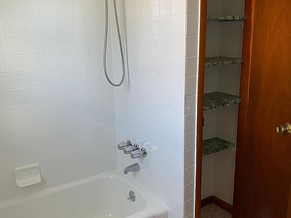 Bathroom plus linen closet