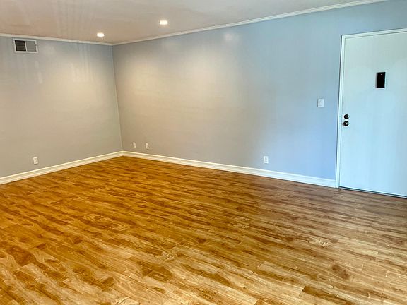 View of front door from dining area