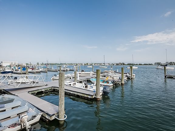 Marina at end of street