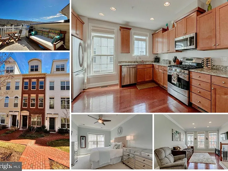 You can rent this unfurnished town-home with an open concept in Buckingham Commons. Hardwood floors, ceramic tile, rooftop deck, gourmet kitchen w/ granite & SS appliances, W/D on BR level, 2 car tandem garage. Bathrooms in every floor. Easy access to I
