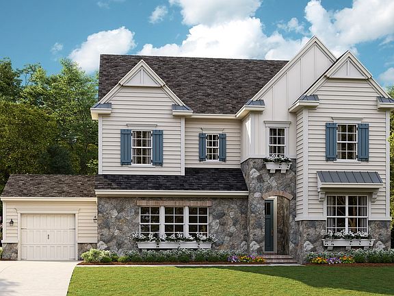 Coronado A - American Cottage 3-Car Side Load Garage Note Renderings may show optional features