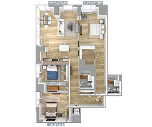 Floor plan C3S-1513