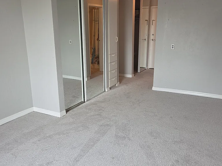 Bedroom with two closets