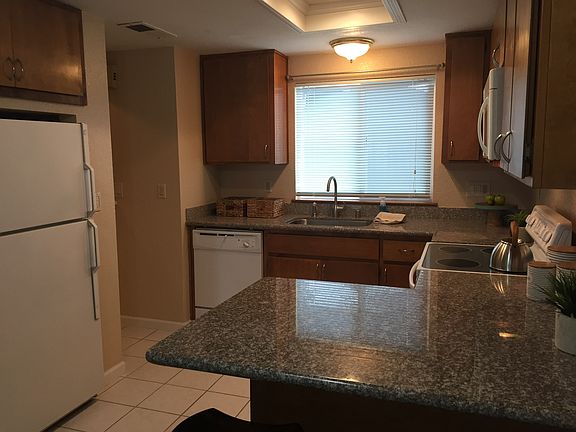 Kitchen with granite counter