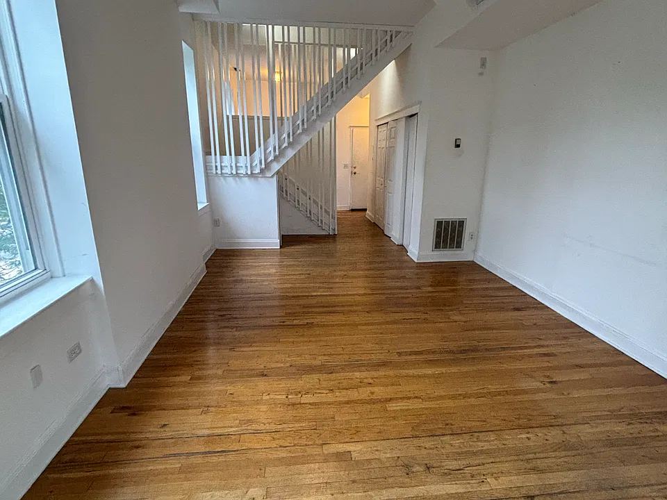 Living room , looking west