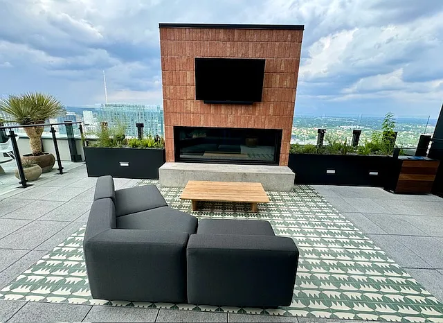 Rooftop gathering area