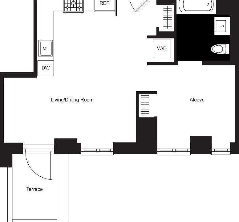 2nd image of 261 Hudson St Penthouse 2K