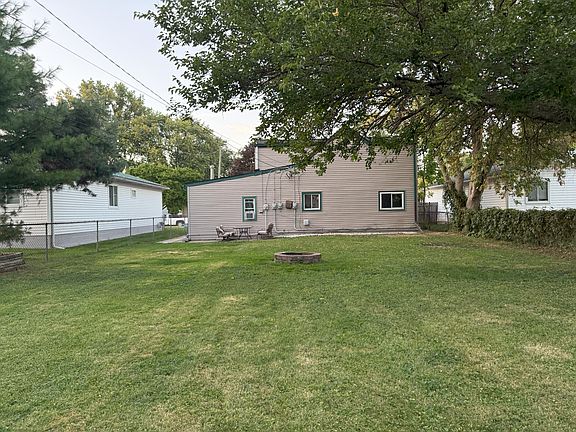 Backyard looking at house