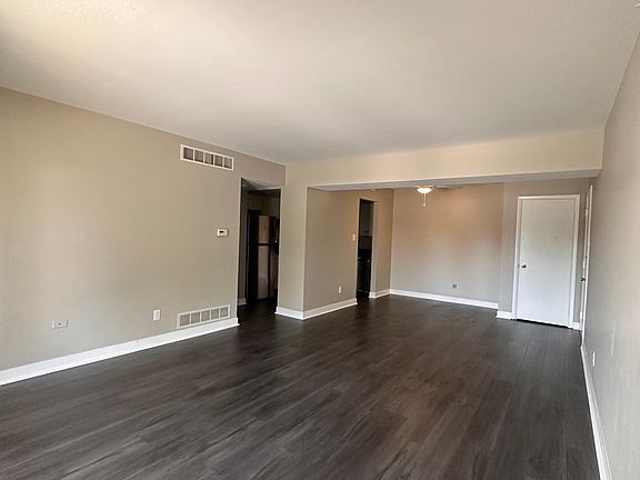 spacious living and dining room