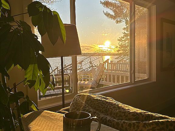 Sunrise from the west side