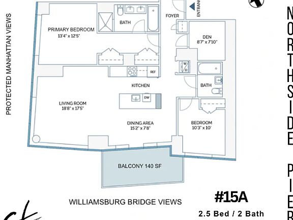 2nd image of 2 Northside Piers APT 15A
