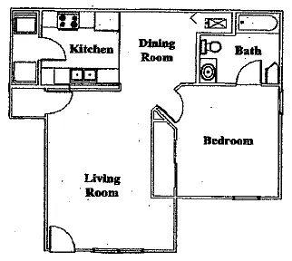 Floor plan 1X1