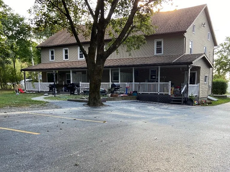 Backyard and Parking Area