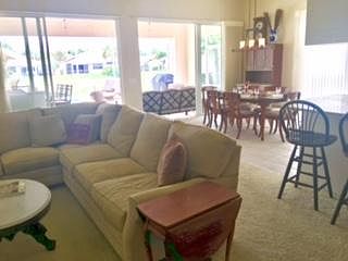 Living room opens to pool area
