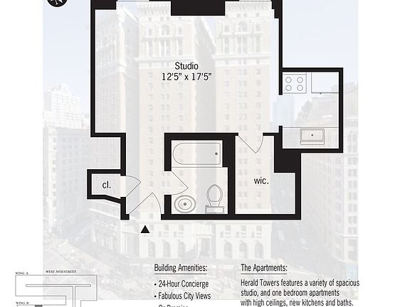 2nd image of 50 W 34th St APT 4B7