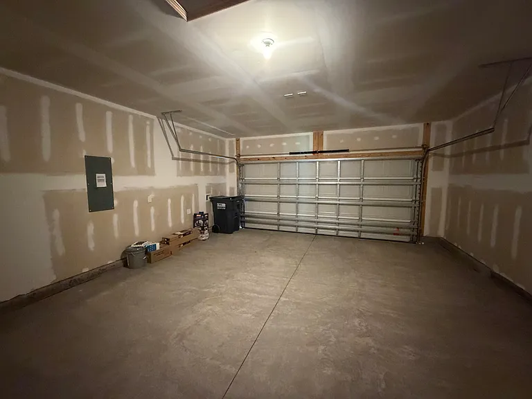 Two-car garage with electric opener