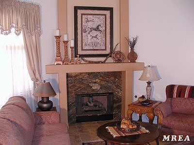 Fireplace & Living Room Area