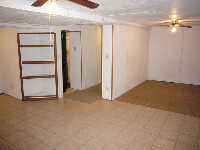 Downstairs bedroom and Living area