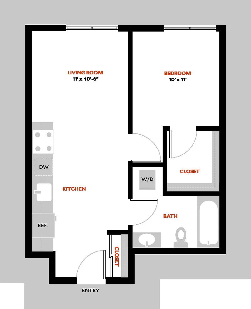 Floor plan 1B