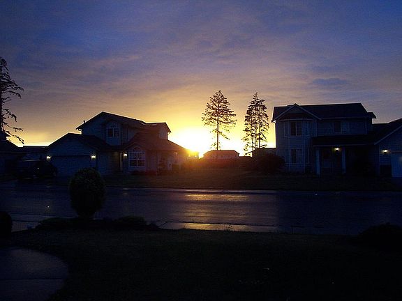 Looking across the street from front door