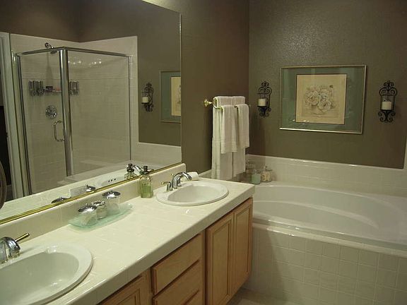 "Master Bathroom with Sunken Tub"