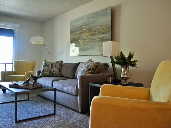 Spacious living area, with screened-in porches in every apartment!