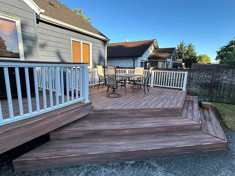 Back deck for entertaining