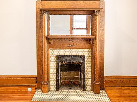 Living room fireplace