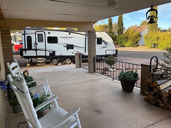 Roomy front porch