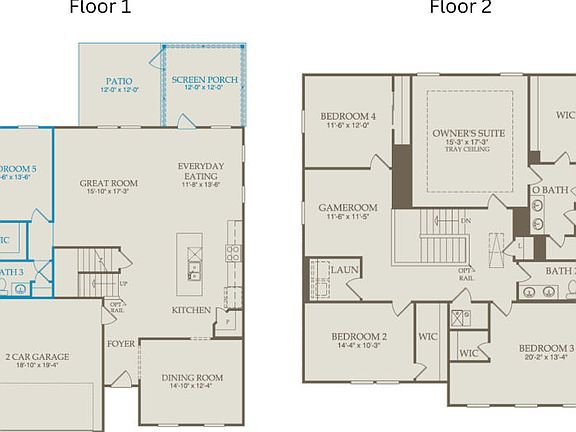 Floor Plan Level 1 Level 2