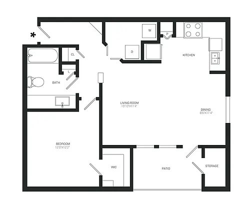 Floor plan Brookhaven