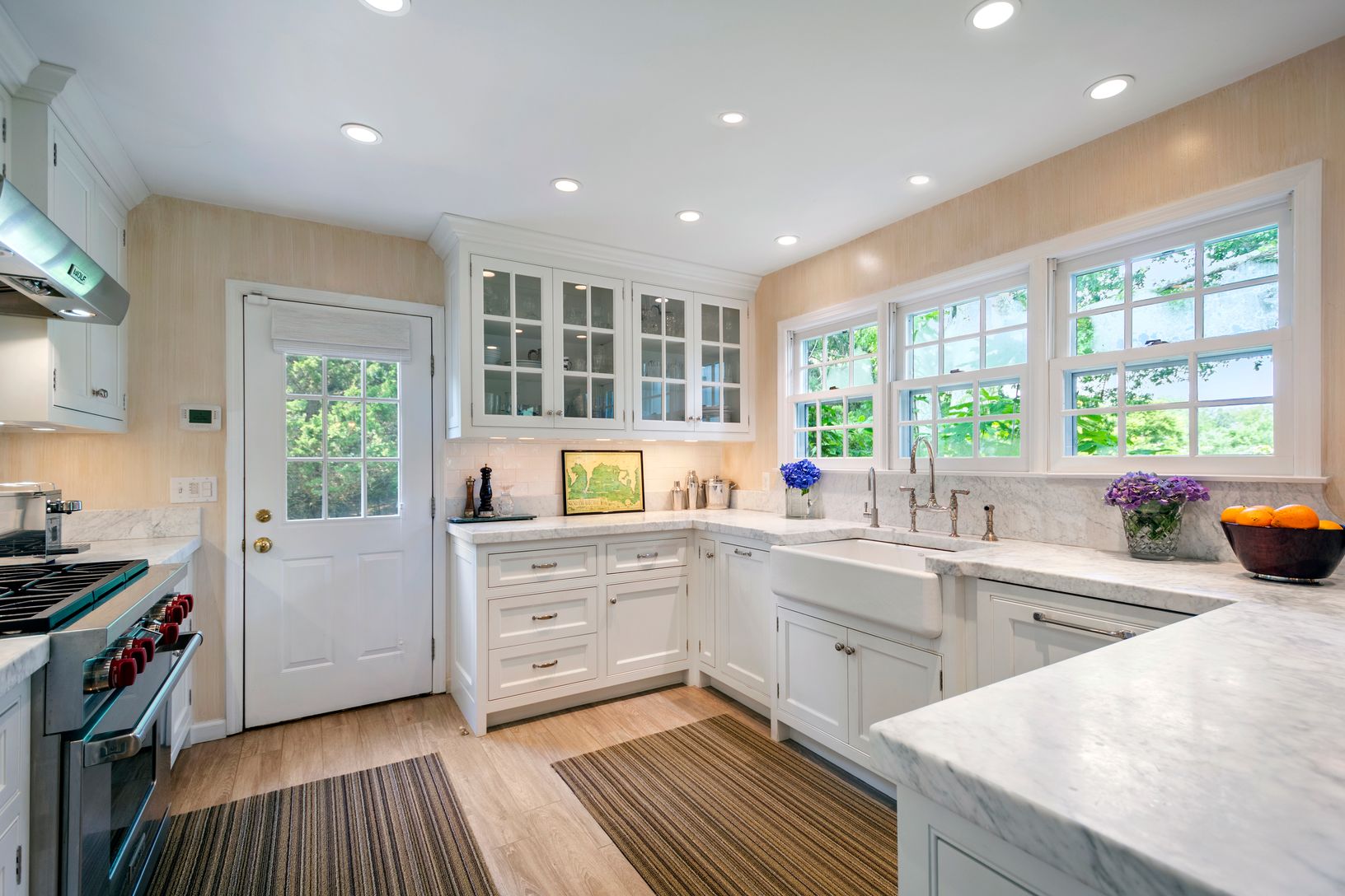 Chef's kitchen with top appliances