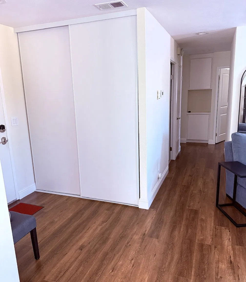 Entry closet and Hall