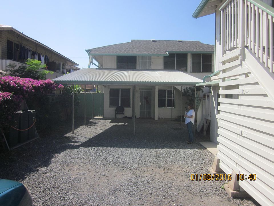 Unit F at top of stairs on right.