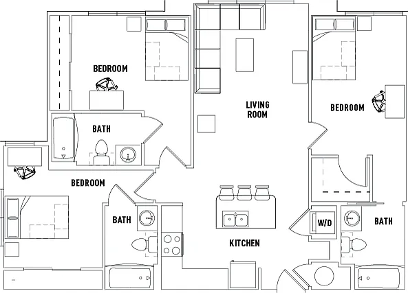 3 Bed - 3 Bath 3 Bed - 3 Bath