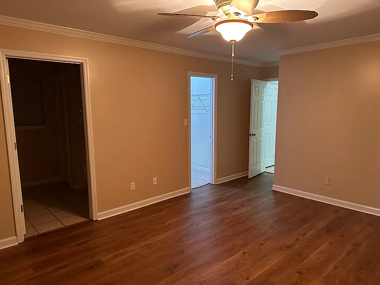 Closet and bathroom connected to bedroom #1.