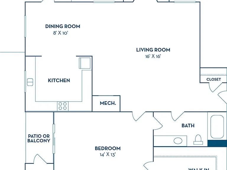 1 Bedroom | 1 Bath | 983 SF | Renovated 1 Bedroom | 1 Bath | 983 SF | Renovated