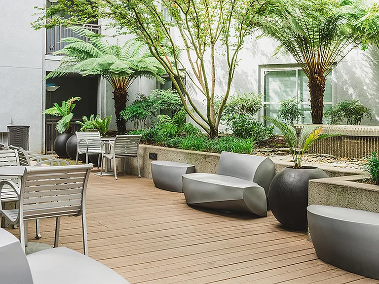 Our plush courtyard offers residents a great place to get away from it all