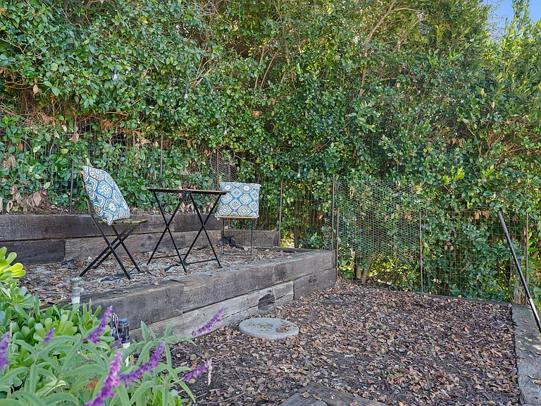 Upper east yard, south. Room for spa, garden